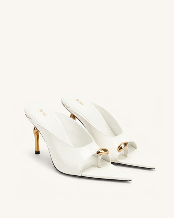 Noemi Spitze Mule-Heels - Weiß