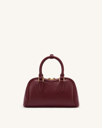 Rosalie Bowler-Henkeltasche - Dunkelburgunder