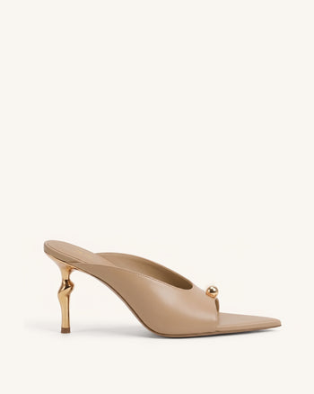 Noemi Spitze Mule-Heels - Khaki