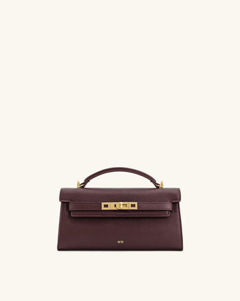 Noor Henkeltasche – Dunkelburgunder