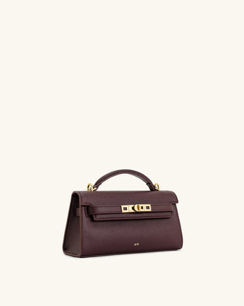 Noor Henkeltasche – Dunkelburgunder
