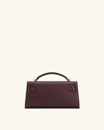 Noor Henkeltasche – Dunkelburgunder