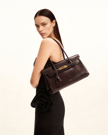 Yara Schultertasche – Dunkelbraun