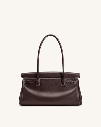 Yara Schultertasche – Dunkelbraun