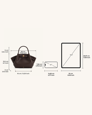 Hana Mini-Shopper - Dunkelbraun