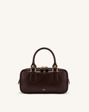 Odette Boston-Tasche mit Henkel - Dunkelbraun