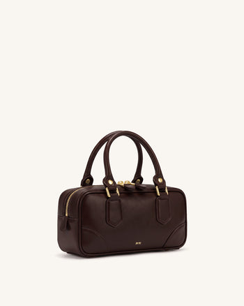Odette Boston-Tasche mit Henkel - Dunkelbraun