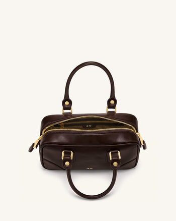 Odette Boston-Tasche mit Henkel - Dunkelbraun
