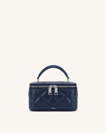 Vivienne Gesteppte Vanity-Henkeltasche - Marineblau