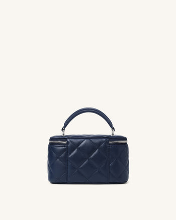 Vivienne Gesteppte Vanity-Henkeltasche - Marineblau