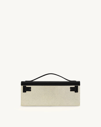 Bria Strukturierte Henkeltasche – Schwarzes Canvas