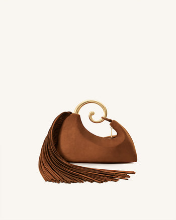 Nell Fransen Hardware Top Handle Tasche - Mokka Braun