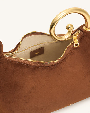 Nell Fransen Hardware Top Handle Tasche - Mokka Braun