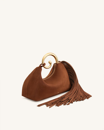 Nell Fransen Hardware Top Handle Tasche - Mokka Braun