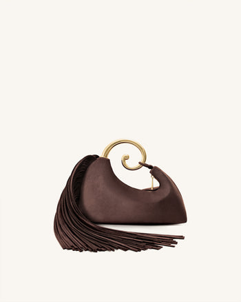 Nell Fransen Hardware Top Handle Tasche - Dunkelbraun