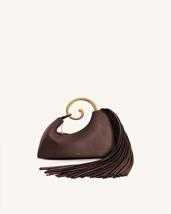 Nell Fransen Hardware Top Handle Tasche - Dunkelbraun