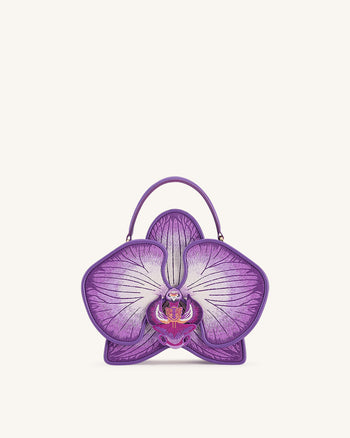 Flora orchideenförmige Henkeltasche – Lila
