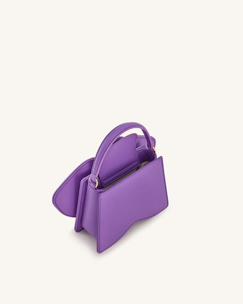 Flora orchideenförmige Henkeltasche – Lila