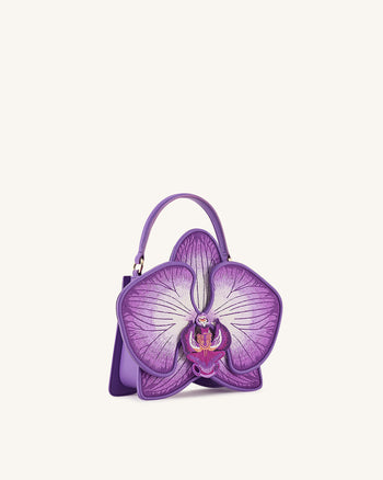 Flora orchideenförmige Henkeltasche – Lila