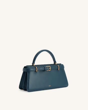 Elena Klassische Henkeltasche - Navyblau