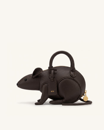 Mia Maus-Henkeltasche - Dunkelbraun