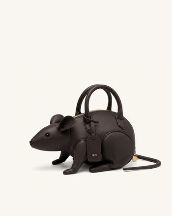 Mia Maus-Henkeltasche - Dunkelbraun