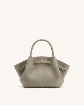Hana Mini-Tasche aus Kunstwildleder - Grau
