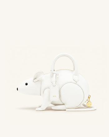 Mia Maus-Henkeltasche - Weiß