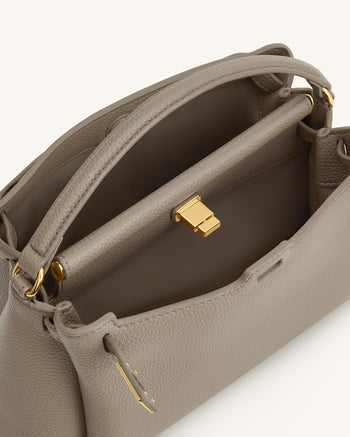Carmen Henkeltasche - Taupe