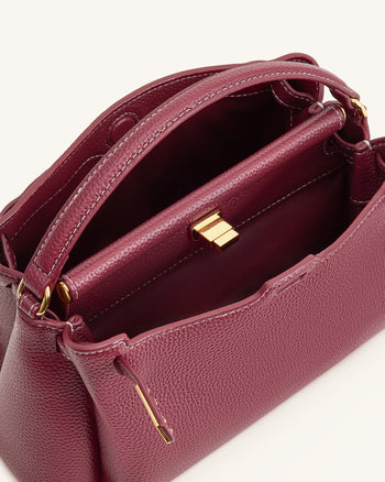 Carmen Henkeltasche - Burgunder