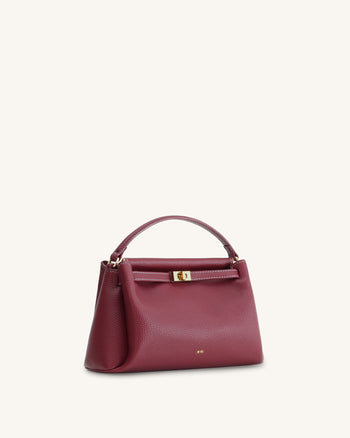 Carmen Henkeltasche - Burgunder