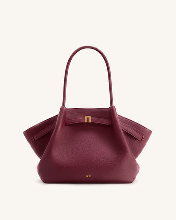 Hana Mittlere Tasche - Burgunderrot
