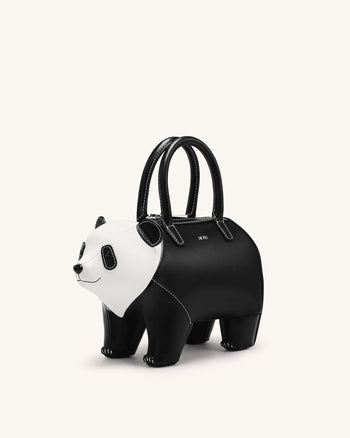 Adeline Panda-Handtasche - Schwarz