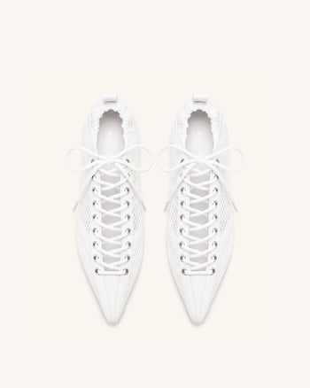 Ava Schnürschuhe aus Mesh - Weiß