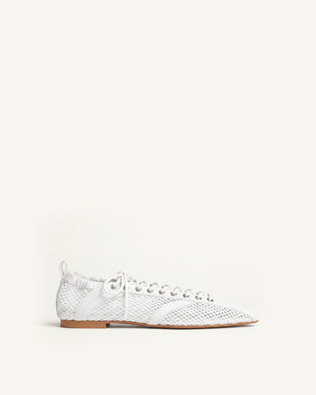 Ava Schnürschuhe aus Mesh - Weiß