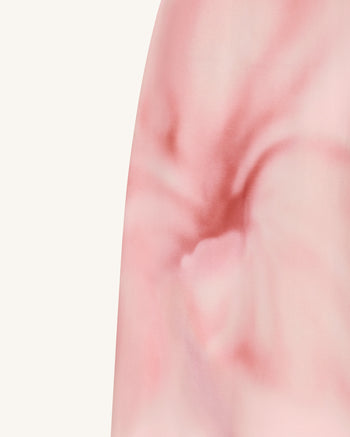 Aquarell-Blumenprint trägerloses Maxikleid - Rosa