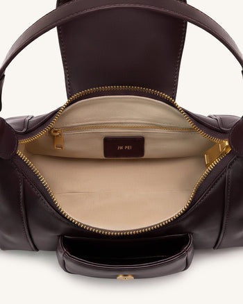 Estelle Pocket-Schultertasche - Dunkelbraun