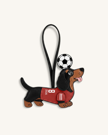 Weltmeisterschaft Dackel Fußball Trikot Anhänger - Rot