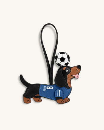 Weltmeisterschaft Dackel Fußball Trikot Anhänger - Blau