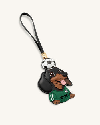 Weltmeisterschaft Dackel Fußball Ball Anhänger - Grün