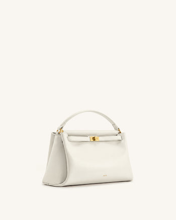Carmen Henkeltasche - Weiß