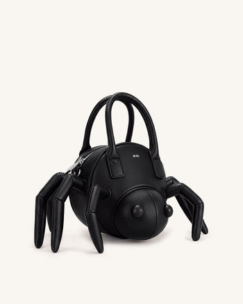 Siena Henkeltasche in Spinnenform - Schwarz
