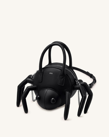Siena Henkeltasche in Spinnenform - Schwarz
