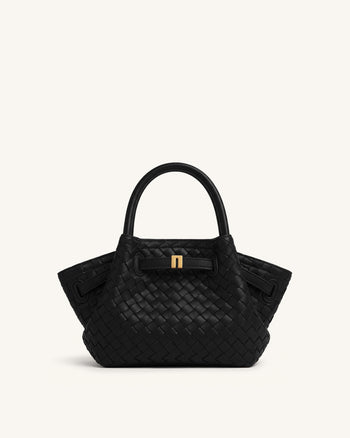Hana Gewebte Mini-Tote-Bag - Schwarz
