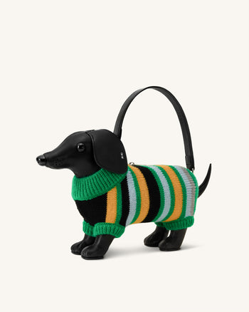 Addison Dackel-Handtasche - Schwarz