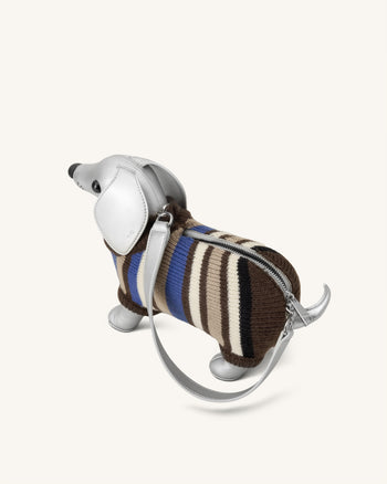 Addison Dackel-Handtasche - Silber