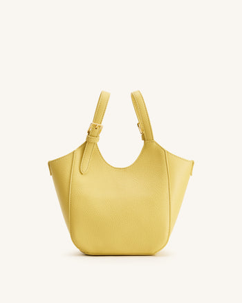 Ines Tote Bag mit Vorhängeschloss – Gelb