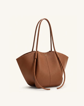 Nala Breite Tote Bag - Gelbbraun