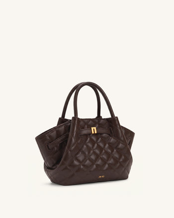 Hana Mini Tote Bag - Dunkles Schokoladenbraun