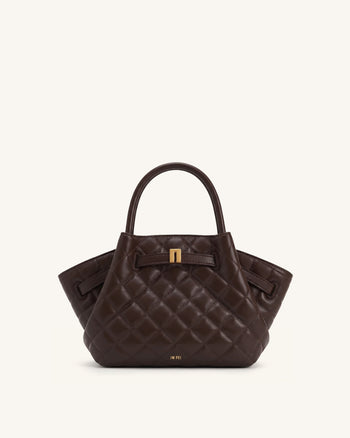 Hana Mini Tote Bag - Dunkles Schokoladenbraun